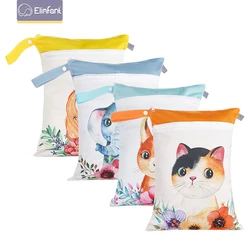 Elinfantil 1 pçs 30*40cm à prova dwaterproof água pull saco molhado reutilizável mamãe pano fralda saco
