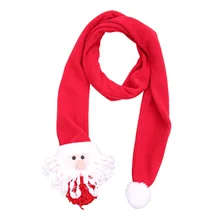 Рождественский шарф теплый милый зимний Санта-Клаус мягкие шарфы рождественские украшения для пикника школы активного отдыха Пешие прогулки A30