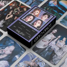 55 sztuk zestaw Koop Aespa Photocards Kpop karty Lomo SAVAGE WINTER NINGNING z nadrukowanym zdjęciem karty Album koreański Idol kolekcja dla fanów prezent tanie tanio OIMG CN (pochodzenie) 6 lat