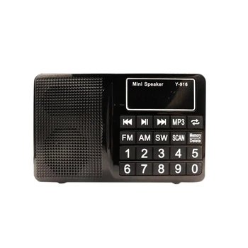 

Portable FM/AM/SW Radio, Pocket Radio Music Player with AUX Input/Max Support 32GB TF Card