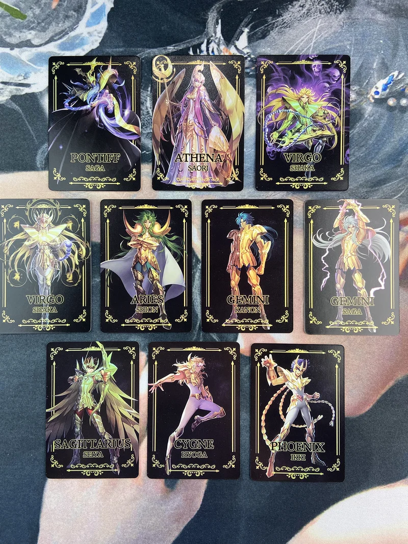 Game-Collection-Cards Seiya Saint Golden Original Zodiac Craft Composite Hobby Redraw