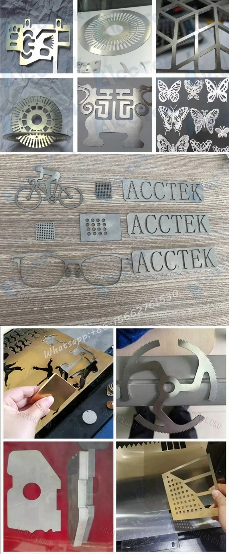 AccTek фрезерный станок с ЧПУ оптоволоконный лазерный резак с тяжелой стальной рамой
