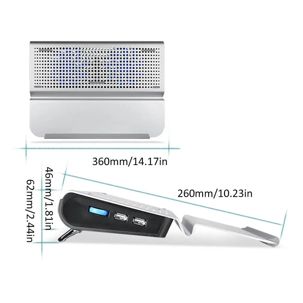 Охлаждающая подставка под ноутбук из алюминиевого сплава, Кулер для ноутбука, быстрая охлаждающая подставка для ноутбука, универсальная