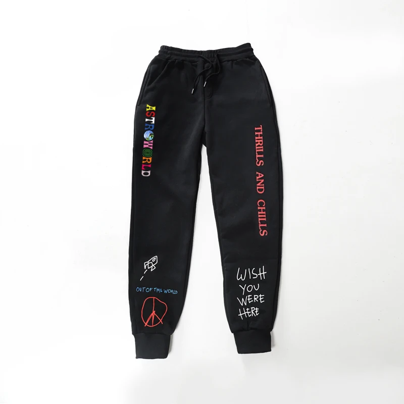 Quality Fleece trousers TRAVIS SCOTT ASTROWORLD Letter Printed Women Men Jogging Pants Hip hop Streetwear Men SweatpantS Quality Fleece trousers TRAVIS SCOTT ASTROWORLD Letter Printed Women Men Jogging Pants Hip hop Streetwear Men SweatpantS