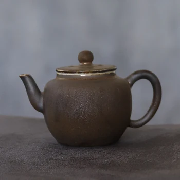 

LUWU japanese ceramic teapot bronze vintage chinese tea pot 170ml