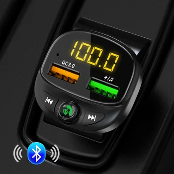 

Car 3.4A Fast Car Charger Fm Transmitter Bluetooth 5.0 Dual USB Mobile Car Phone Charger Fast Charging MP3 TF Card Music Car Kit