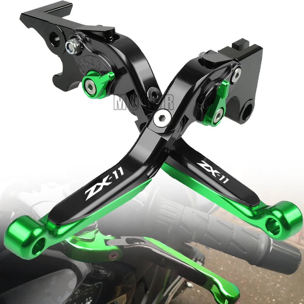 Сводные сцепные рычаги для KAWASAKI ZX11 ZX-11 1990-2001 2000 1999 1998 1997 Мотоцикл Регулируемый монопод селфи палка выдвижной складной рычаг