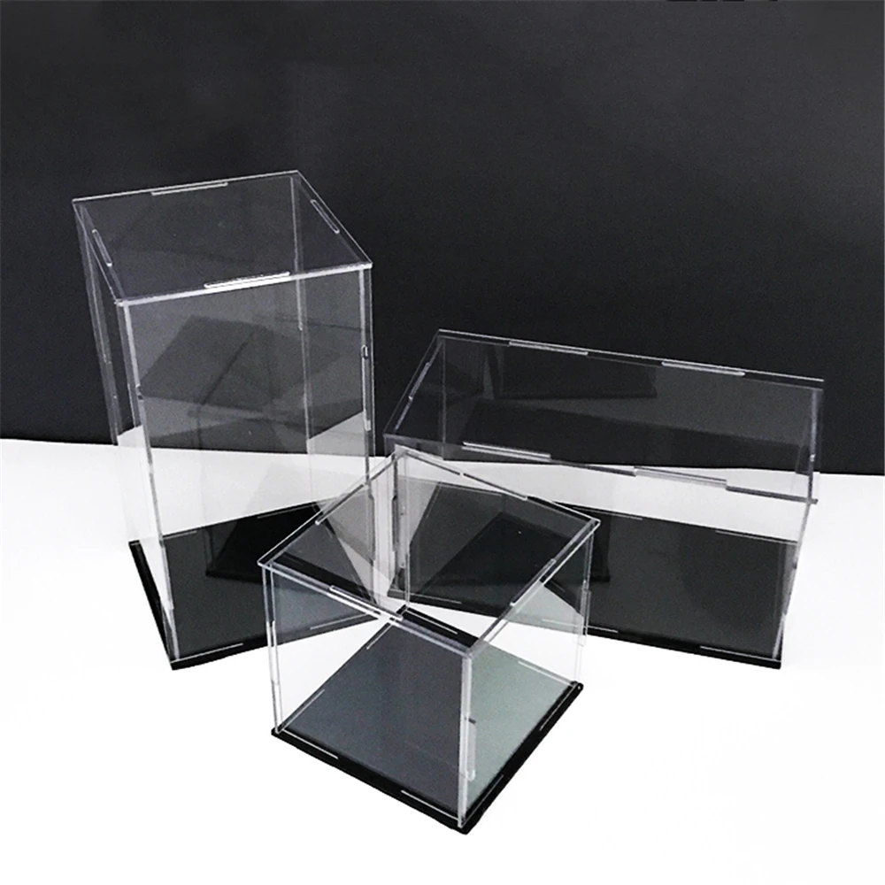 Clear Acrylic Display Case Dustproof Model Toy Showcase Doll clay Figures Show Box Transparent Box Store Display Tools