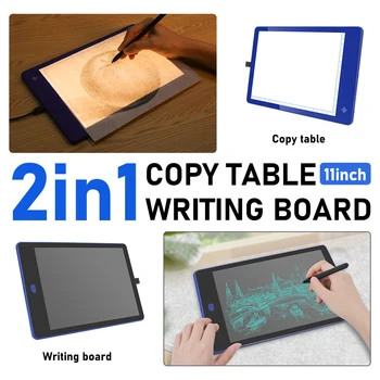 

11 inch double-sided writing pad with scale, three-color dimming, color matching and temperature copying table black color