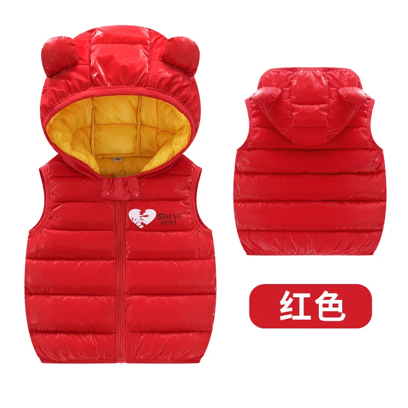 Стиль; Детский пуховик; хлопковая стеганая одежда; детская одежда; жилет с капюшоном; детская верхняя одежда; жилет; топы