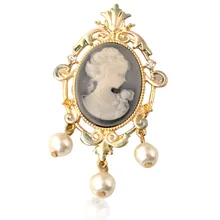 Оригинальная красивая брошь с кисточками в виде головы, Европейская и американская мода, ретро корсаж, популярный орнамент, Прямая с фабрики