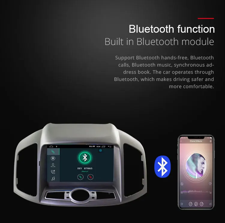 Clearance TOPBSNA 1 Din Android 9.0 Car DVD Player For Chevrolet Captiva Epica 2012-2015 GPS Navigation Car Stereo Mirror-link RDS WIFI CD 6