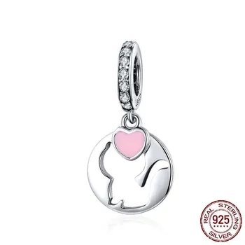 

2020 cat pendant S925 sterling silver DIY bracelet accessories silver beads