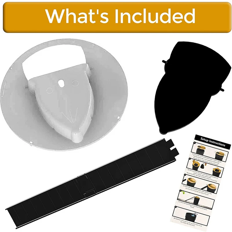 Rattenfalle, Eimer-Mausefallen, Mausfangwerkzeug – Automatische Mausefalle mit Flip-and-Slide-Deckel, wiederverwendbare Mausefalle