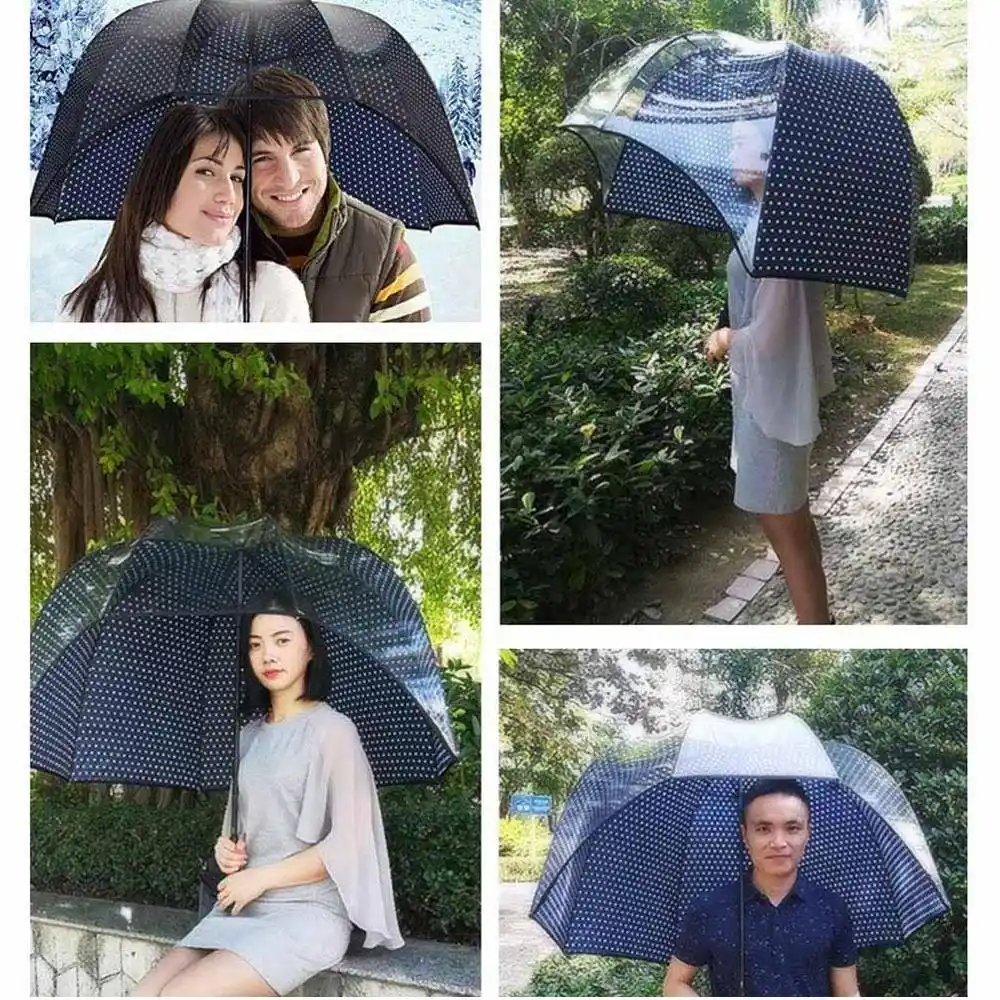 transparent umbrella hat
