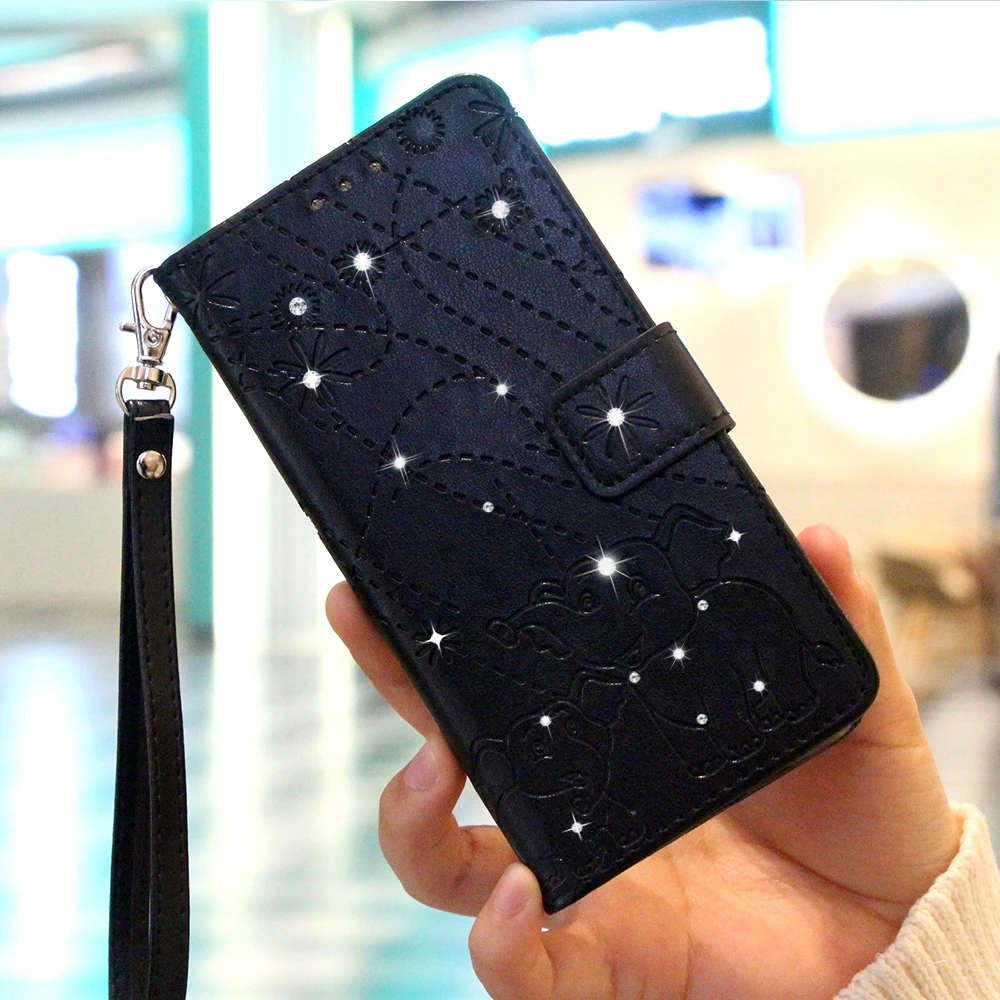 Черный Чехол для samsung Galaxy S9 Plus с карманом для карт для Galaxy M10 Galaxy S8 S9 S10 - Цвет: Черный