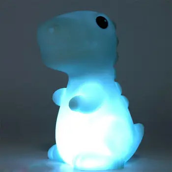 

Led Dinosaur Animal Soft Night Light Small Night-light Baby Kids Lamp Decoration Home Decor Cute Colorful Furnishing Electronics