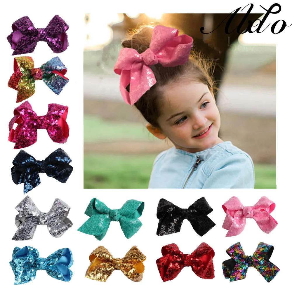 

ABDO 2020 New Fashion Baby Hair Accessories Baby Girl Bow Hair Clip 19 Colors Bebe Fille Toddler Kids Hair Pin Baby accessories