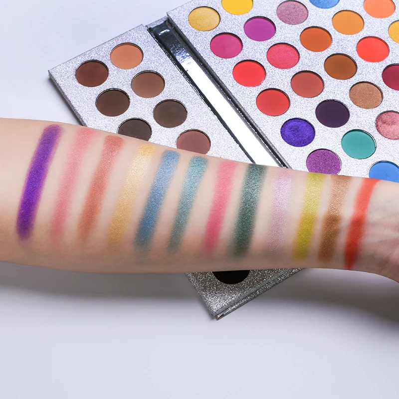 2019 New Design Bling Diamond Eyeshadow Palette 63 Color Waterproof Shimmer Matte Eyeshadow palette