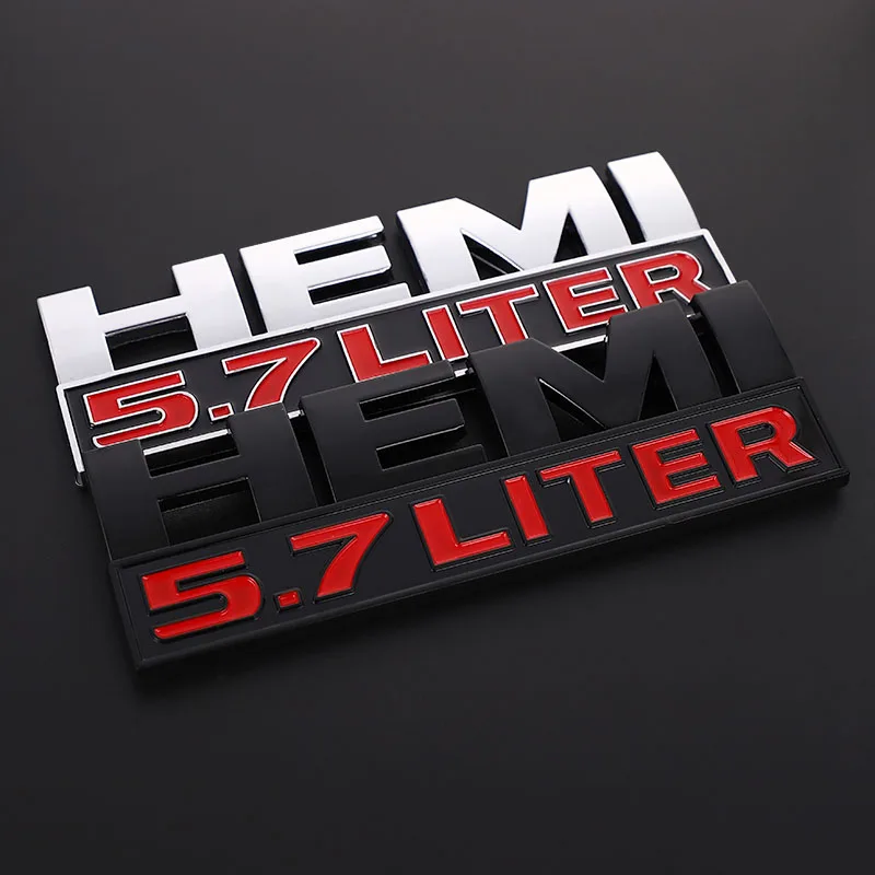 3D автомобильный стикер 5,7 литровый логотип Hemi эмблема бейдж с именем наклейки для ram 1500 2500 3500 Jeep Dodge Challenger автомобильные аксессуары