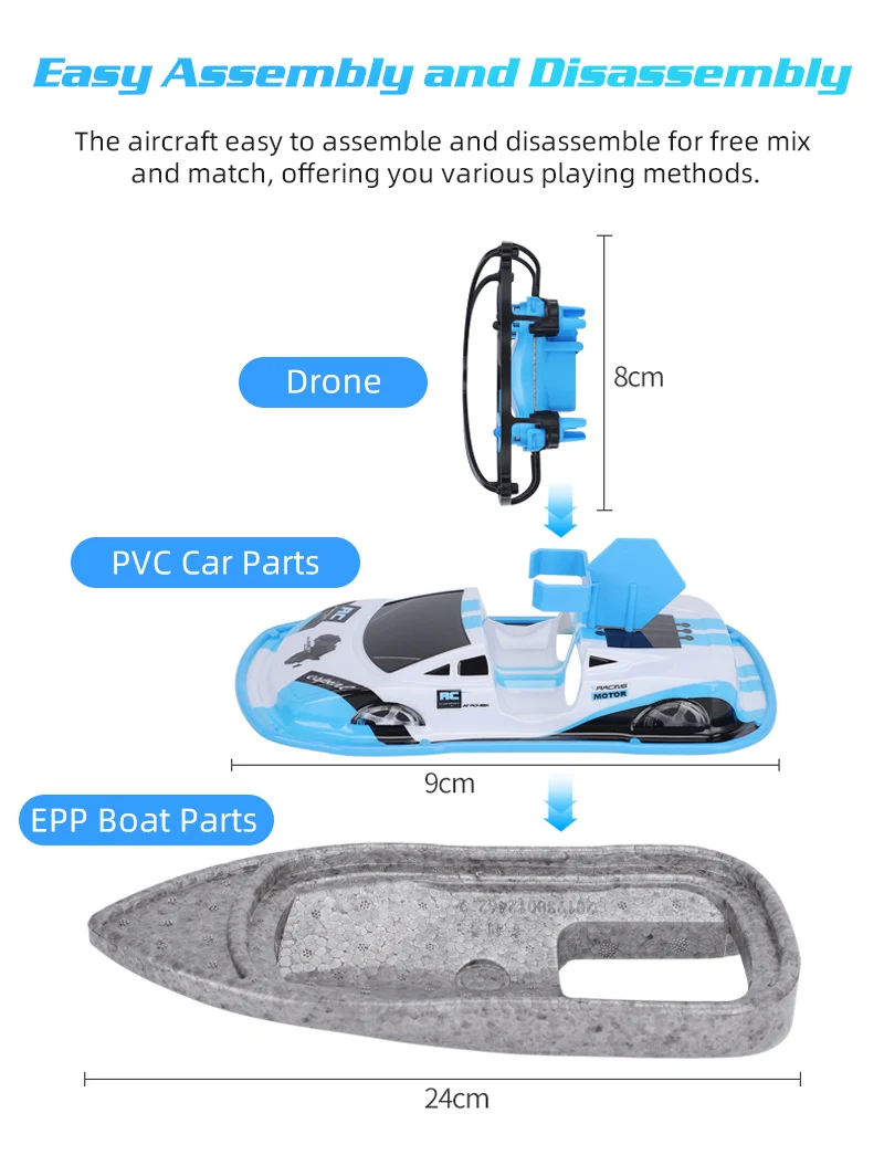 3-IN-1 RC DRONE BOAT CAR (3)