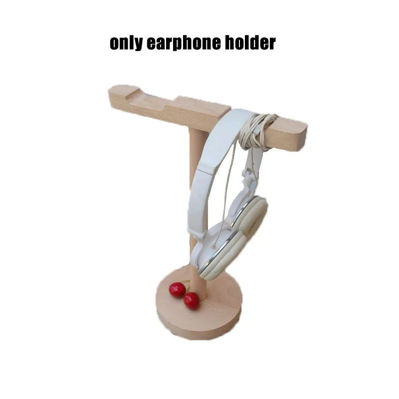 Solid Wood Headset Headphone Holder Earphone Rack Stand Headset Display Rack Headphone Holder Bracket Headphone Stand