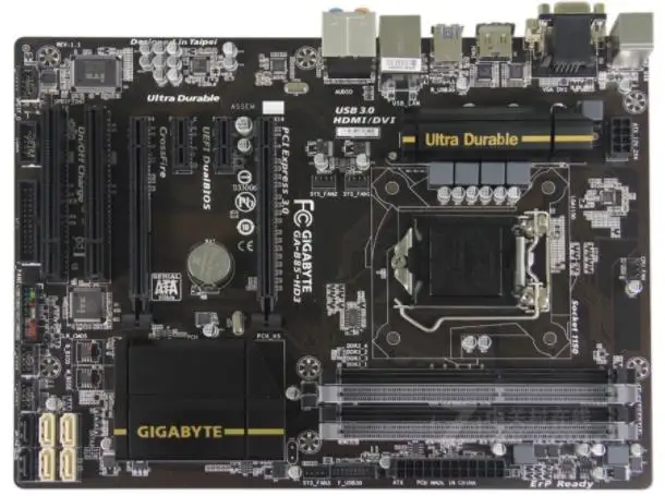 Best Price Gigabyte GA-B85-HD3 LGA 1150 For Intel B85 DDR3 Motherboard USB3.0 32G B85-HD3 Desktop Mainboard SATA III Used mainboard PC