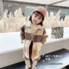 80-130 Cm Winter Girls Long Thick Warm Plaid Fleece Coat Baby Kids Children Clothes Jacket Outerwear ► Photo 1/5