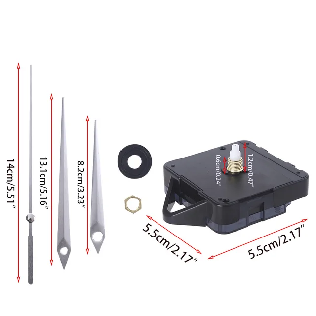 Kvarc Falióra Motoros Mozgási Mechanizmusok Csendes Akkumulátorral Működő Barkácsolási Alkatrészek Cseréje Kézzel 2023 Új - Image 6