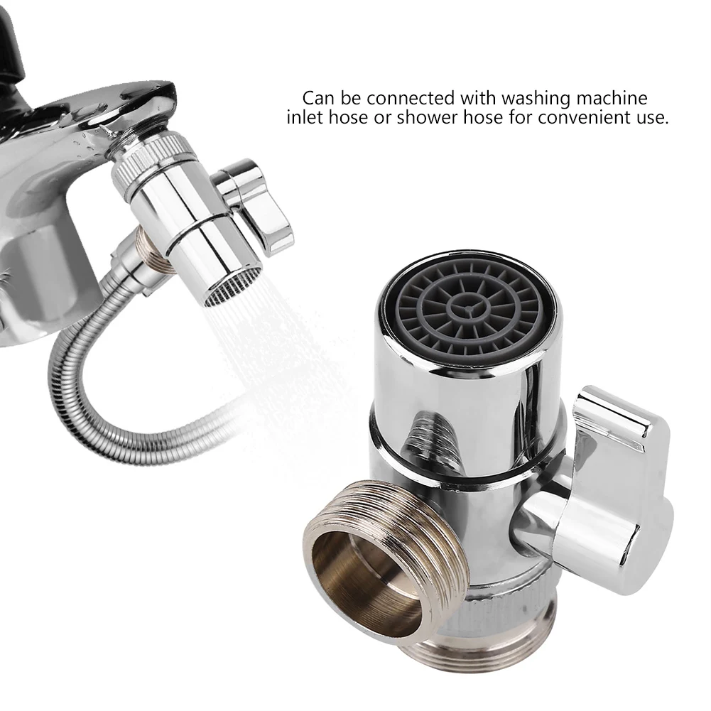 Valve Faucet Diverter Valve Water Sink Tap Splitter Adapter Faucet Diverter Home Bathroom Kitchen