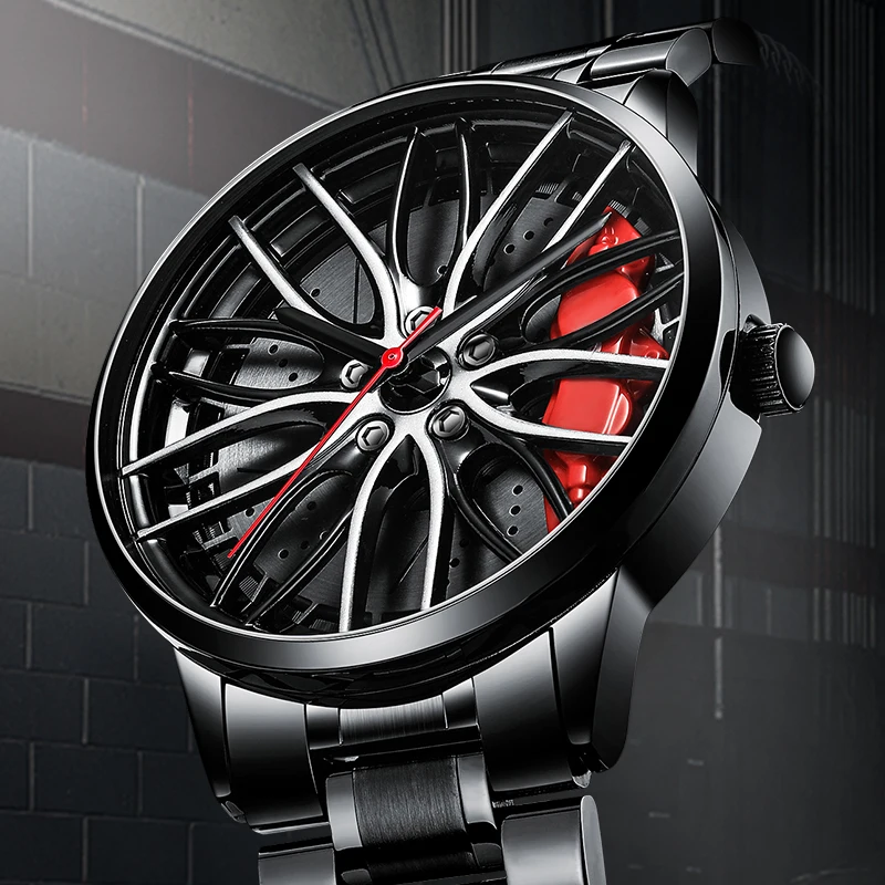 NIBOSI TE37 Uomini Mozzo del Cerchio Della Vigilanza del Metallo Design  Personalizzato Auto Non Stampa Wheel Rim Hub Uomini Della Vigilanza Orologio  Da Polso Personalizzato relogio Masculino - AliExpress Watches