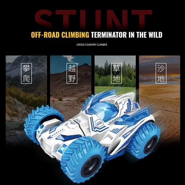 ABS Double-sided Four-wheel Drive Inertial Toy Car Stunt Collision Rotate Twisting Off-road Vehicle Kids Toys Model Car For Boys 3