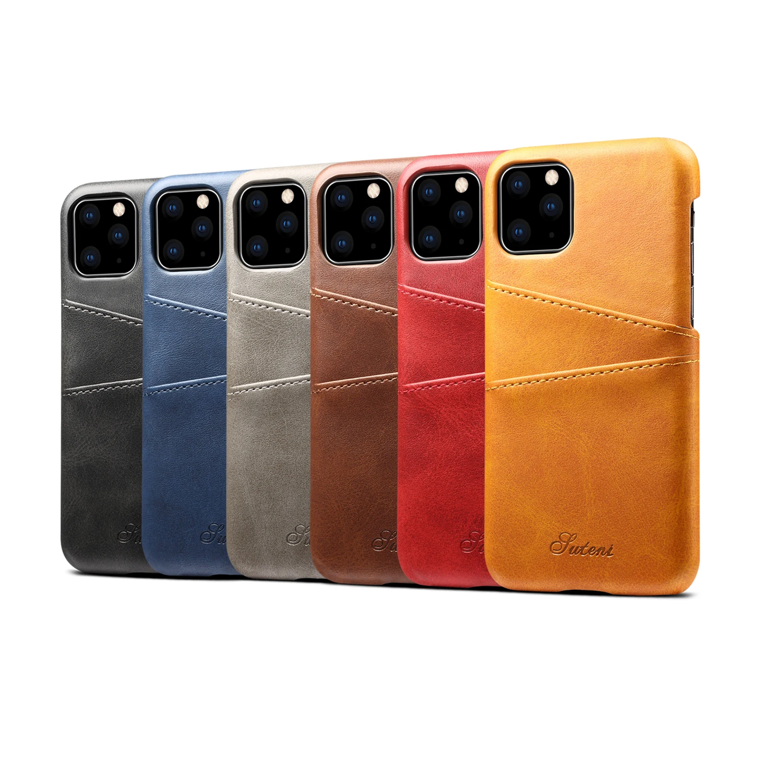 Чехол-накладка для iPhone 7 8 Plus X XR XS 11 12 Pro Max Mini 2021 SE кожа 6 видов цветов | Мобильные