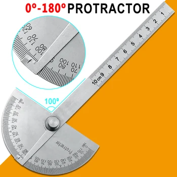 

Stainless Steel Protractor Angle Ruler Rotary Inclinometer Angle Finder Woodworking Angle Gauge Measuring Tool