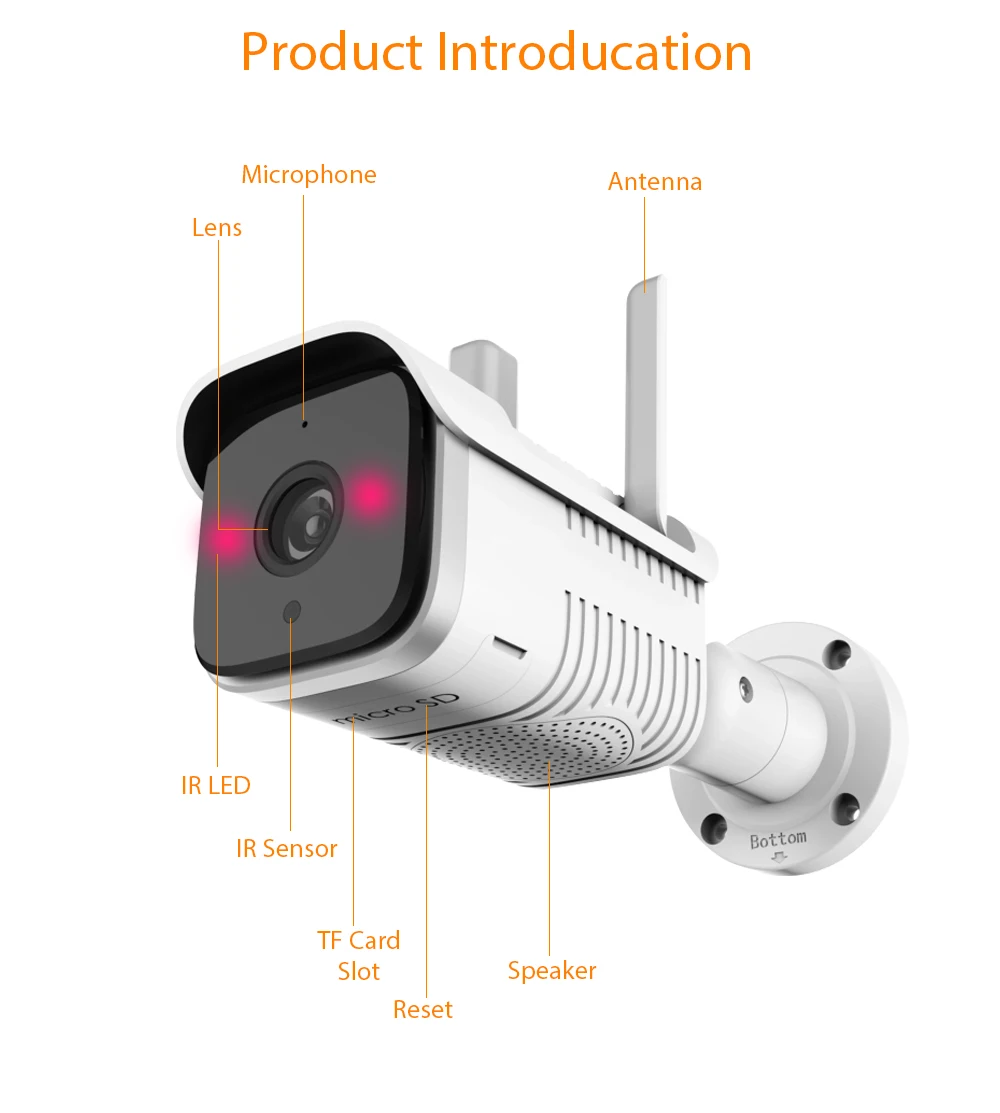Автоматическое отслеживание WiFi ip-камера 1080P Домашняя мини-камера видеонаблюдения ночного видения Tuya Smart life