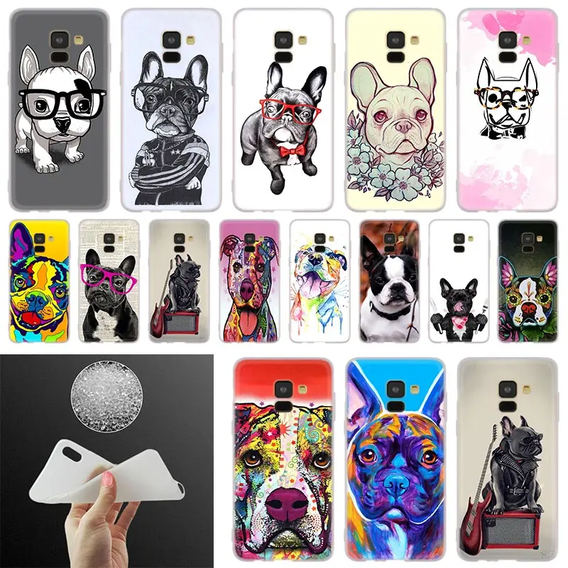 dog american bulldog Phone Case For Samsung Galaxy A52 A32 A42 A12 A72 5G A50 A51 A21S A3 A5 A6 A7 A8 Plus 2018 2017 Cover Coque | Мобильные