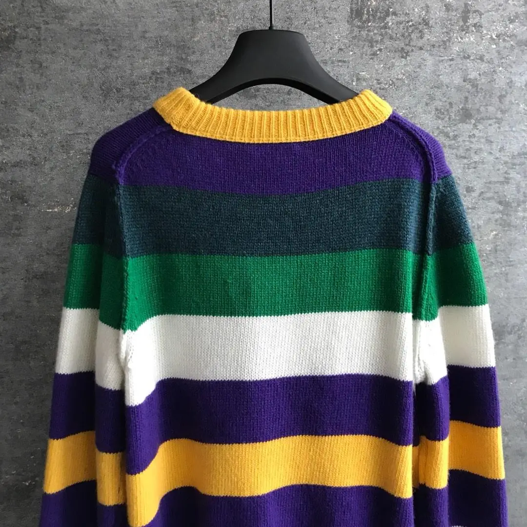 new ladies fashion long sleeve sexy color matching sweater 0905