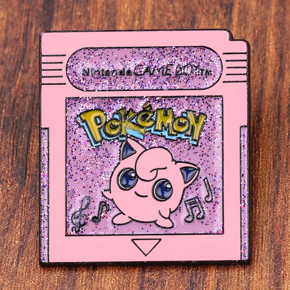 Розовая эмалированная булавка мультфильм значок Pokemons Jigglypuff Броши для женщин мужчин аниме нагрудная булавка брошь бижутерия рюкзак детский подарок
