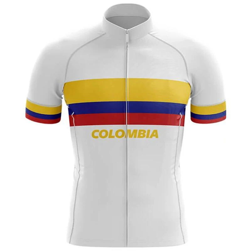 New Colombia Pro Велоспорт Джерси летняя Дышащая MTB велосипедная одежда с коротким