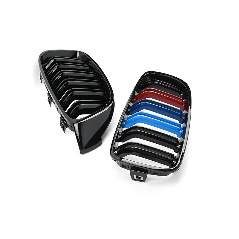 Пара Передняя почечная Спортивная решетка гоночный гриль двойная планка для BMW F32 F33 F36 F82 420i 428i 435i M4- с логотипом M4