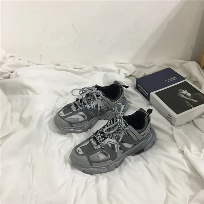 Мужские удобные модные кроссовки; Tenis Masculino Adulto; коллекция года; Харадзюку; сезон осень; винтажные кроссовки; мужская повседневная обувь с дышащей сеткой - Цвет: Color 3