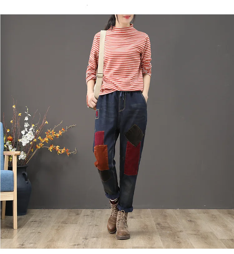 Max LuLu, корейская мода, Зимняя Повседневная теплая уличная одежда, женские свободные джинсы с вышивкой, женские Негабаритные Эластичные джинсовые брюки