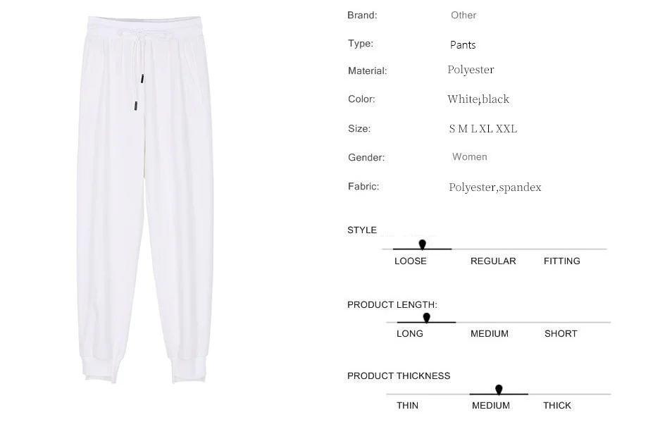 Korean chic White High Waist Harem Pants Women Casual Loose Black Long Pants Female Summer Pocket Lace-up Elastic Trousers
