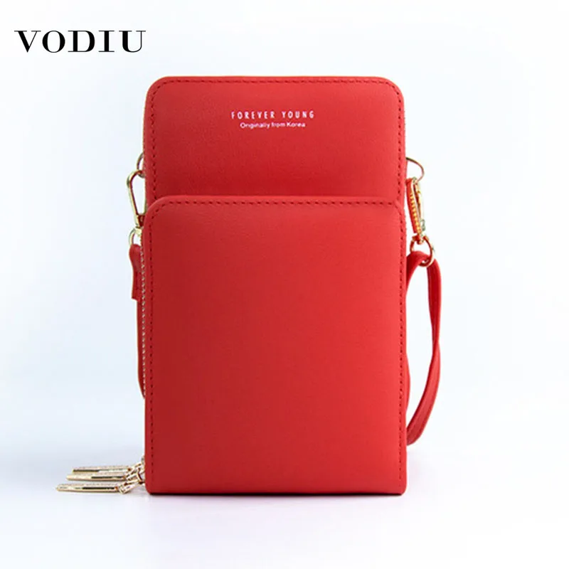 

Large Capacity Women's Wallet Leather Fashion Package Solid Color Multifunctional Mobile Phone Bag 2019 Female Messenger Wallets