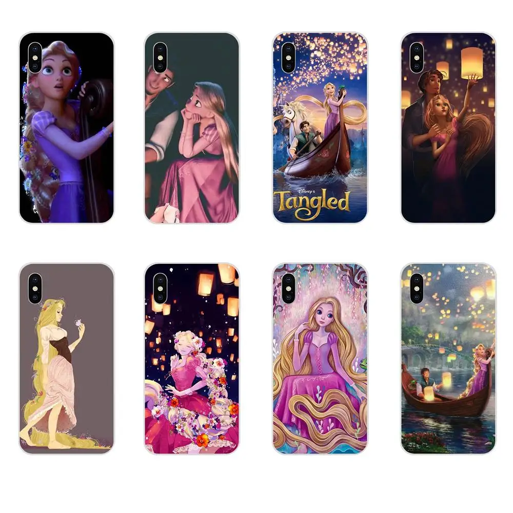 

For Huawei Honor Mate 7 7A 8 9 10 20 V8 V9 V10 G Lite Play Mini Pro P Smart Soft Lights Tangled Rapunzel Princess