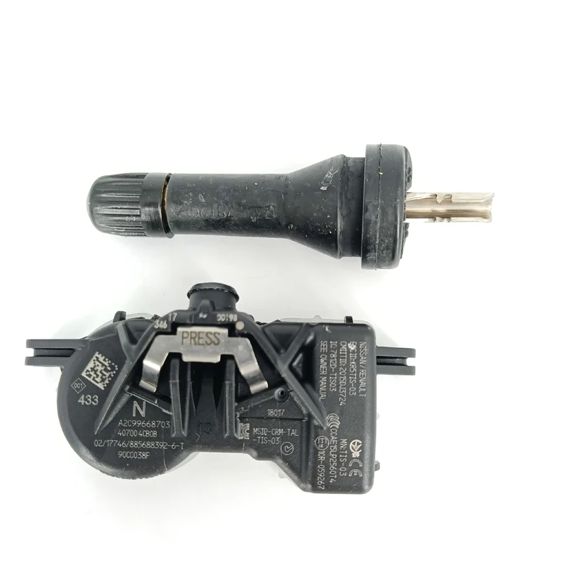 Sensore Pressione Pneumatici Per Renault Espace V, Kadjar, Megane IV, Scénic IV, Talisman | Codice 407004CB0A/407004CB0B, Compatibile Anche Nissan