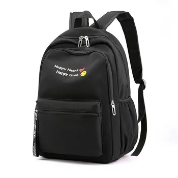 

Fashion Lady Nylon Cute Solid Color Large Capacity Student Bag Backpack Waterproof School Bags Girls 2020 Rucksack