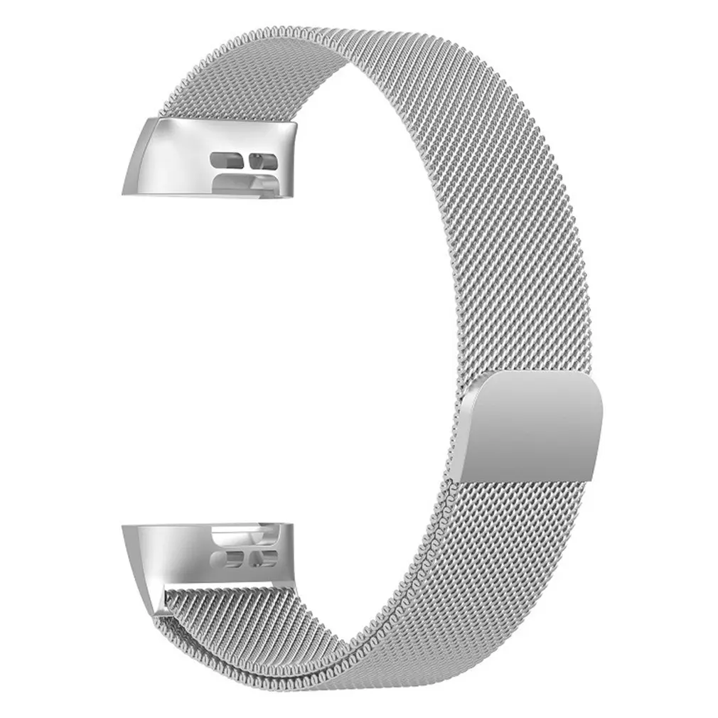 

For Fitbit Charge 3/Se Milan Strap Stainless Steel Magnetic Wristband Milan Nice Loopback Strap Blue New