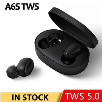 

A6S TWS Bluetooth 5.0 Earphone Noise Cancelling fone Headset With Mic Handsfree Earbuds for Xiaomi Redmi Airdots Wireless Earbud