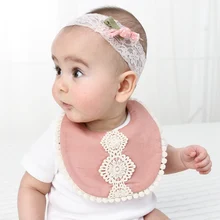 Детские нагрудники, 1 шт., мягкий хлопковый нагрудник, слюнявчик для прорезывания зубов, двухслойные нагрудники с рисунком, милые нагрудники для маленьких девочек, полотенце